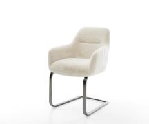 Freischwinger Pejo-Flex Plüsch Creme-Weiß Freischwinger flach Graphit ...