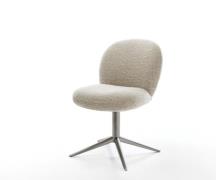 Drehstuhl Nube-Flex Webstoff Soft Beige Fußkreuz Graphit 360° drehbar ...