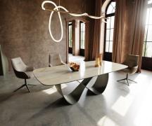 Esstisch Edge Boot 240x120 cm Keramik Iris FMG Onice Oro Infinity Meta...