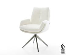 Drehstuhl Clea-Flex Bouclé Soft Beige Kreuzgestell breit Graphit 360° ...