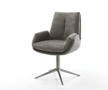 Drehstuhl Clea-Flex Bouclé Soft Schlamm Fußkreuz Graphit 360° drehbar ...