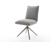 Drehstuhl Lelio-Flex Strukturstoff Soft Grau Kreuzgestell breit Graphi...