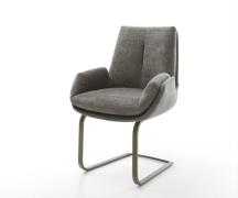 Freischwinger Clea-Flex Bouclé Soft Schlamm Freischwinger flach Effekt...