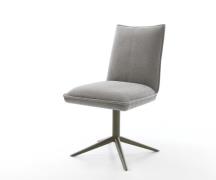 Drehstuhl Lelio-Flex Strukturstoff Soft Grau Fußkreuz Effektfinish Tit...