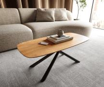 Couchtisch Edge Boot 100x50 cm Eiche Natur Schweizer Kante Sarity Meta...