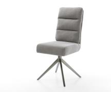 Drehstuhl Pela-Flex Strukturstoff Soft Grau Kreuzgestell breit Graphit...