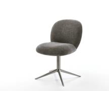 Drehstuhl Nube-Flex Bouclé Soft Schlamm Fußkreuz Graphit 360° drehbar ...