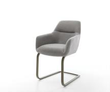 Freischwinger Pejo-Flex Strukturstoff Soft Grau Freischwinger flach Ef...