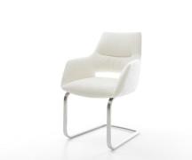 Freischwinger Yago-Flex mit Armlehnen Bouclé Soft Beige Freischwinger ...