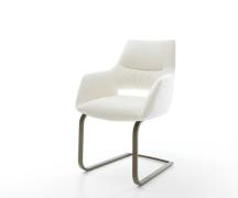 Freischwinger Yago-Flex mit Armlehnen Bouclé Soft Beige Freischwinger ...