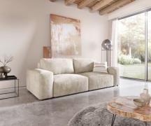 Big-Sofa Lanzo 230x95 cm Cord Beige