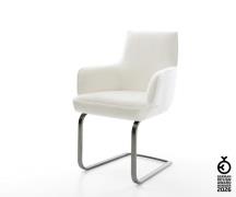 Freischwinger Heira-Flex mit Armlehnen Bouclé Soft Beige Freischwinger...