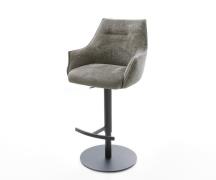 Barstuhl Alja-Flex Bouclé Soft Schlamm Drehfuß höhenverstellbar Metall...