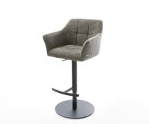 Barstuhl Yulo-Flex Bouclé Soft Schlamm Drehfuß höhenverstellbar Metall...