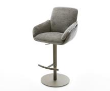 Barstuhl Luan-Flex Bouclé Soft Schlamm Drehfuß höhenverstellbar Metall...