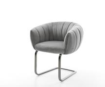 Freischwinger Jada-Flex Samt Grau Freischwinger flach Graphit Taschenf...