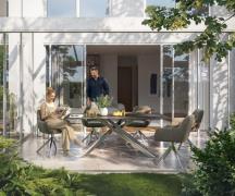 Outdoortisch Edge 200x100 cm Keramik Laminam® Nero Greco Anthrazit Kre...