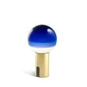 Marset - Dipping Light Portable Tischleuchte Blue/Brushed Brass