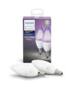 Philips Hue - Hue White/Color Amb. 2 pak E14 Hue