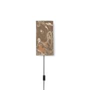 Ferm Living - Argilla Wandleuchte Rectangular Marble Mocha