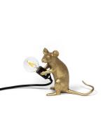 Seletti - Mouse Lamp Mac Sitting Tischleuchte Gold