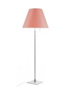 Luceplan - Costanza Stehleuchte m/Dimmer Alu/Edgy Rosa