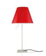 Luceplan - Costanza Tischleuchte m/Dimmer Alu/Primary Red