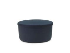 Normann Copenhagen - Hide Storage Pouf Large Steel Blue