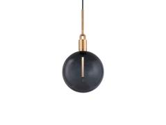 Buster+Punch - Forked Globe Pendelleuchte Dim. Large Smoked/Brass Bust...