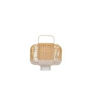 Forestier - Bamboo Square Tischleuchte S White