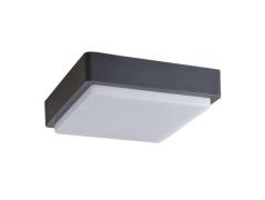 Lindby - Nermin Square LED Außen Wandleuchte IP65 Dark Grey/White