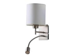 Lindby - Camilo Wandleuchte Nickel/White Lindby