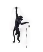 Seletti - Monkey Hanging Außen Wandleuchte Left Schwarz