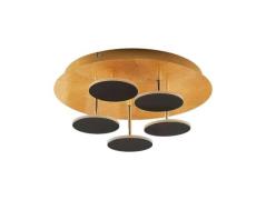 Lindby - Casni LED Deckenleuchte Black/Gold