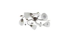 Lindby - Yannie 5 Deckenleuchte Nickel/Opal