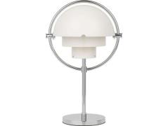 GUBI - Multi-Lite Portable Tischleuchte White/Chrome GUBI