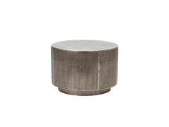 House Doctor - Rota Coffee Table H35 Ø50 Brushed Silver