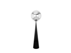 Tom Dixon - Globe Fat Stehleuchte Silver/Black