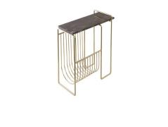 AYTM - Sino Magazine Holder Gold/Braun