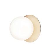 Nuura - Liila 1 Wand-/Deckenleuchte IP44 Large Nordic Gold/Opal White