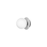 Nuura - Liila 1 Wand-/Deckenleuchte IP44 Small Light Silver/Opal