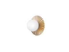 Nuura - Liila Muuse Wand-/Deckenleuchte IP44 Small Nordic Gold/Opal