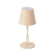 Lindby - Janea Cross Portable Tischleuchte Dim. IP54 Beige