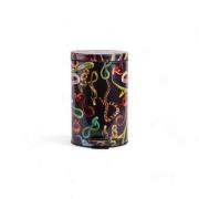 Seletti - Snakes Toiletpaper Home Dustbin Ø25xH39,5 Schwarz/Multicolor