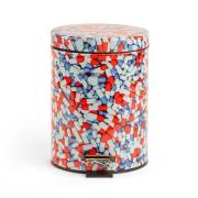 Seletti - Pills Toiletpaper Home Dustbin Ø 20,5 H. 27,5 Weiß/Rot/Blau