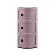 Kartell - Componibili 3 Beistelltisch Mauve