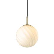 Halo Design - Twist Ball Pendelleuchte Ø15 Opal/Brass