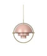 GUBI - Multi-Lite Pendelleuchte Ø36 Messing/Rose Dust