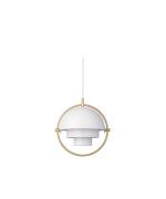 GUBI - Multi-Lite Pendelleuchte S Brass/White