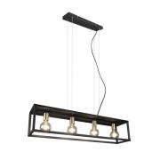 Lindby - Ubanio 4 Pendelleuchte Black/Brass